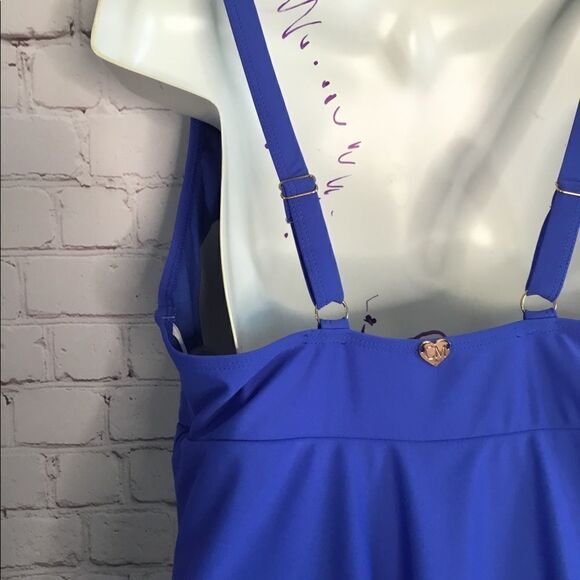 Catherine Malandrino One Piece Swim Dress Swim Bathing Suit Lilac Small NEW‎ - Picture 3 of 11